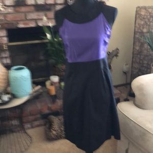 NWT She’s Cool Purple & Black Sleeveless Dress